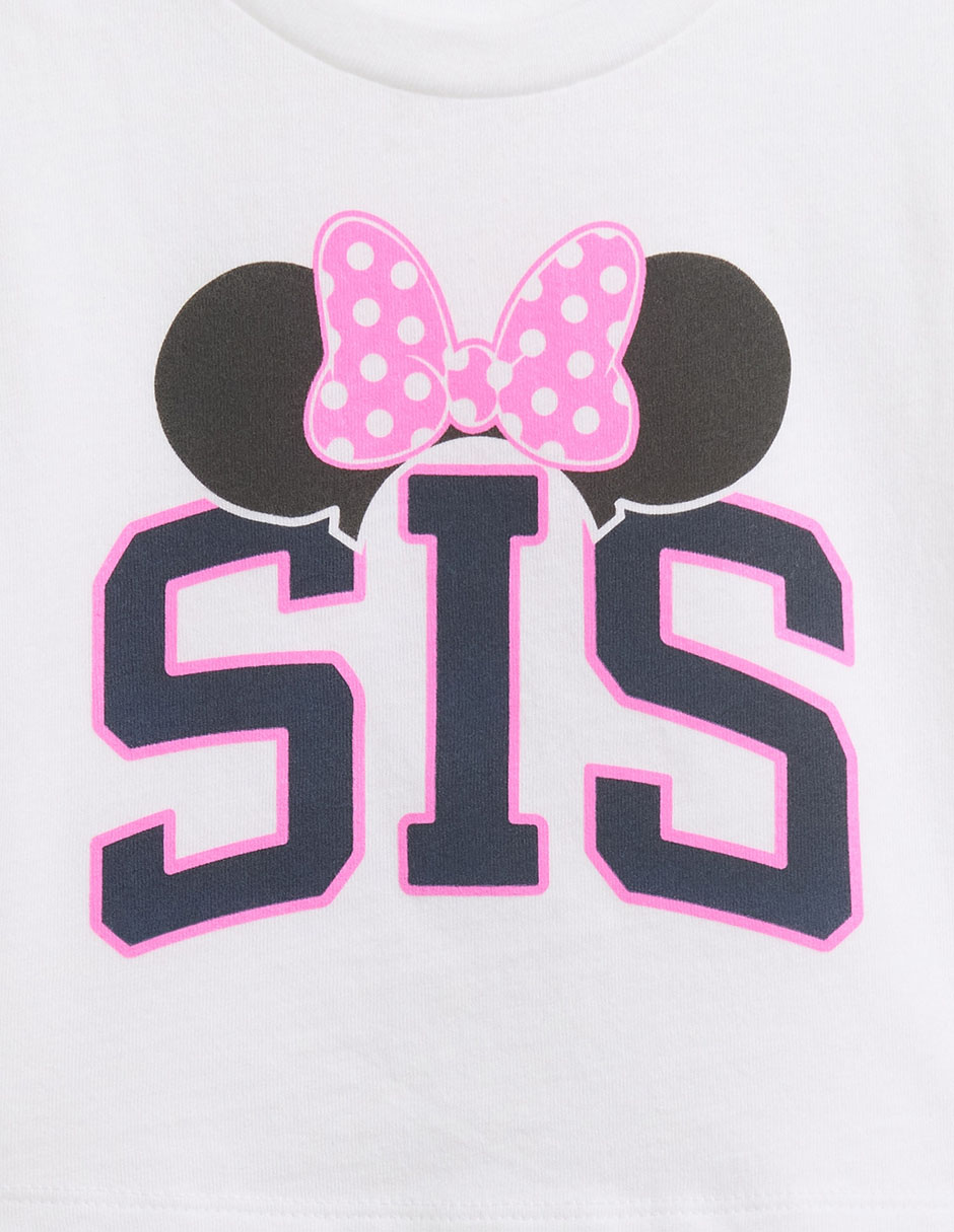 Playera Minnie Mouse manga corta para bebé niña 2