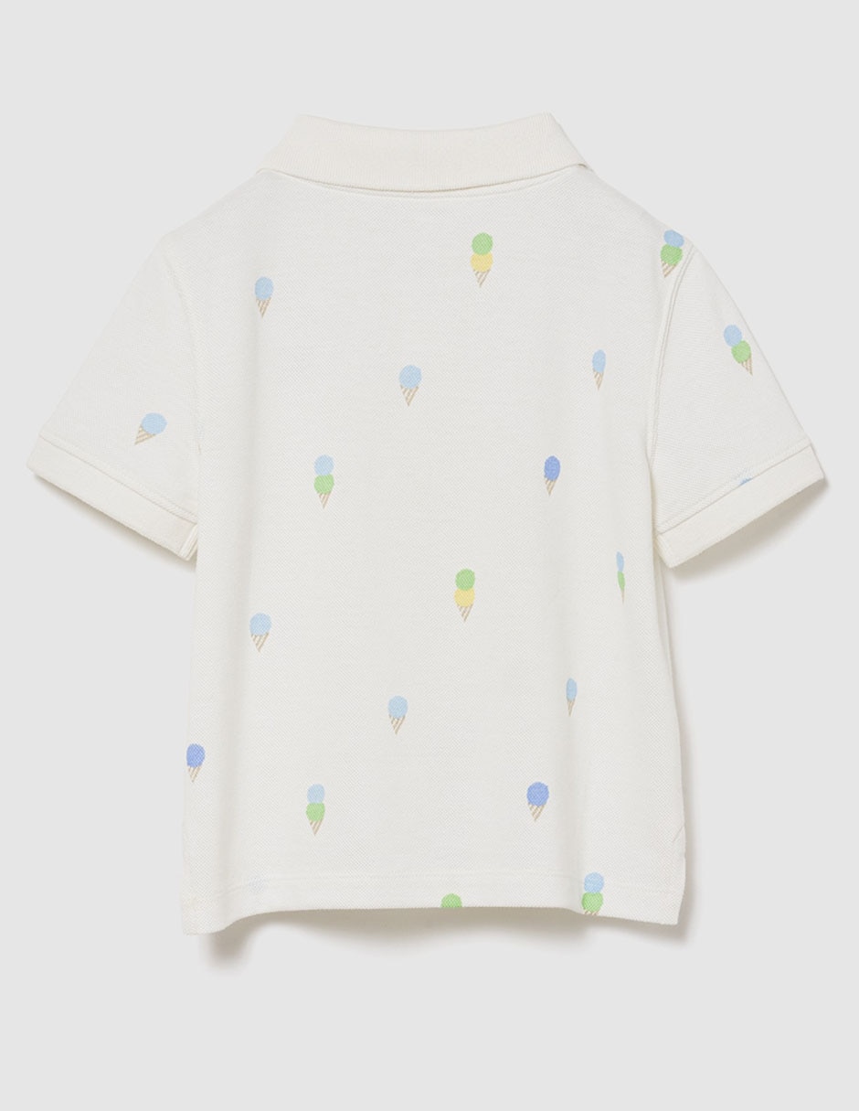 Playera tipo polo de algodón para niño 2
