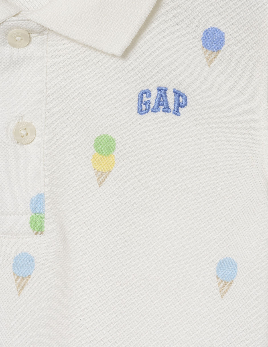 Playera tipo polo de algodón para niño 3