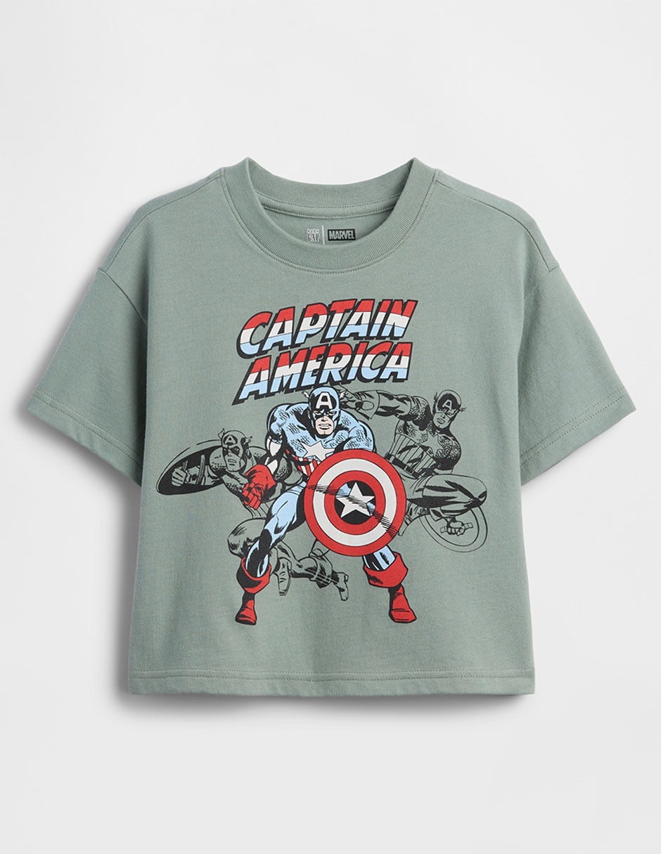 Playera manga al codo para niño