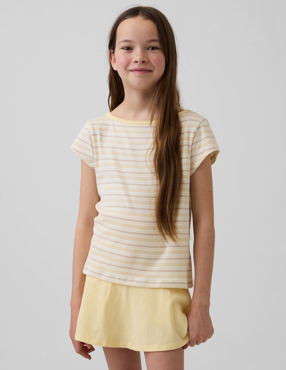 Playera manga corta para niña