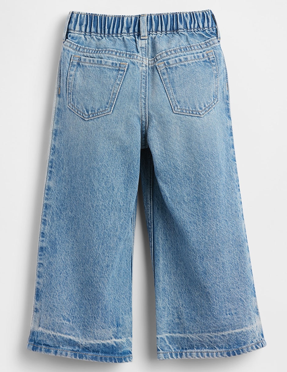 Jeans baggy lavado bitono para niña 3
