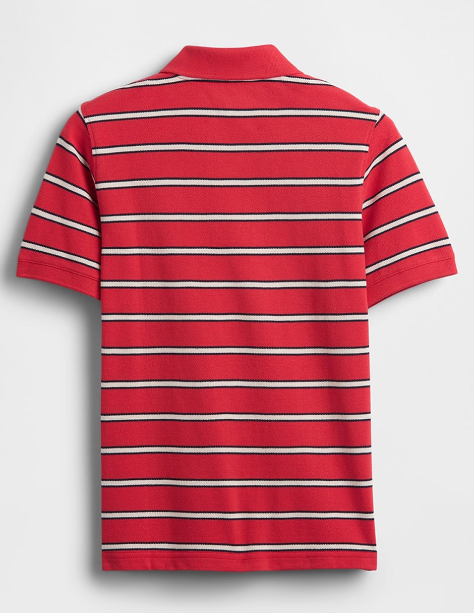 Playera tipo polo de algodón para niño 2