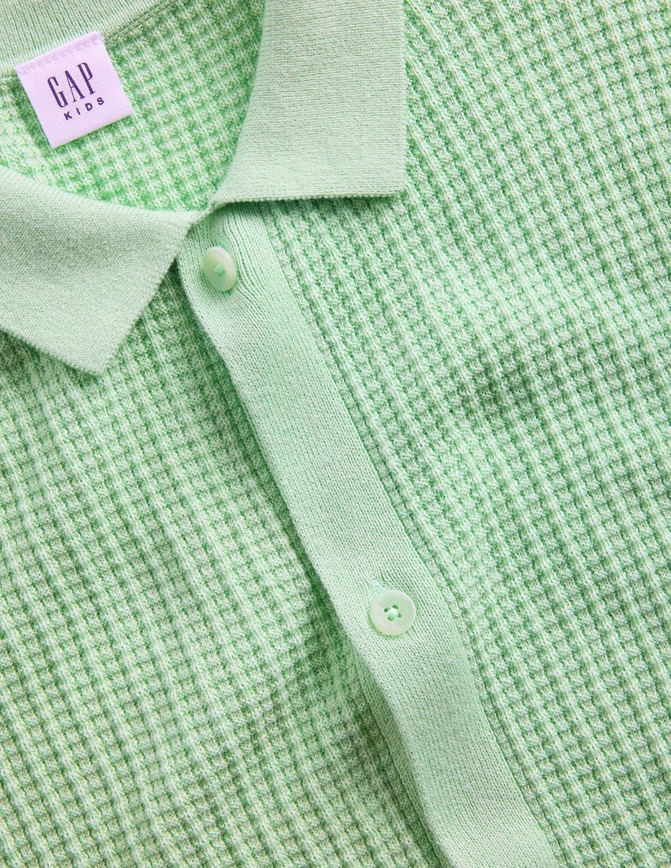 Playera tipo polo de algodón para niño 3