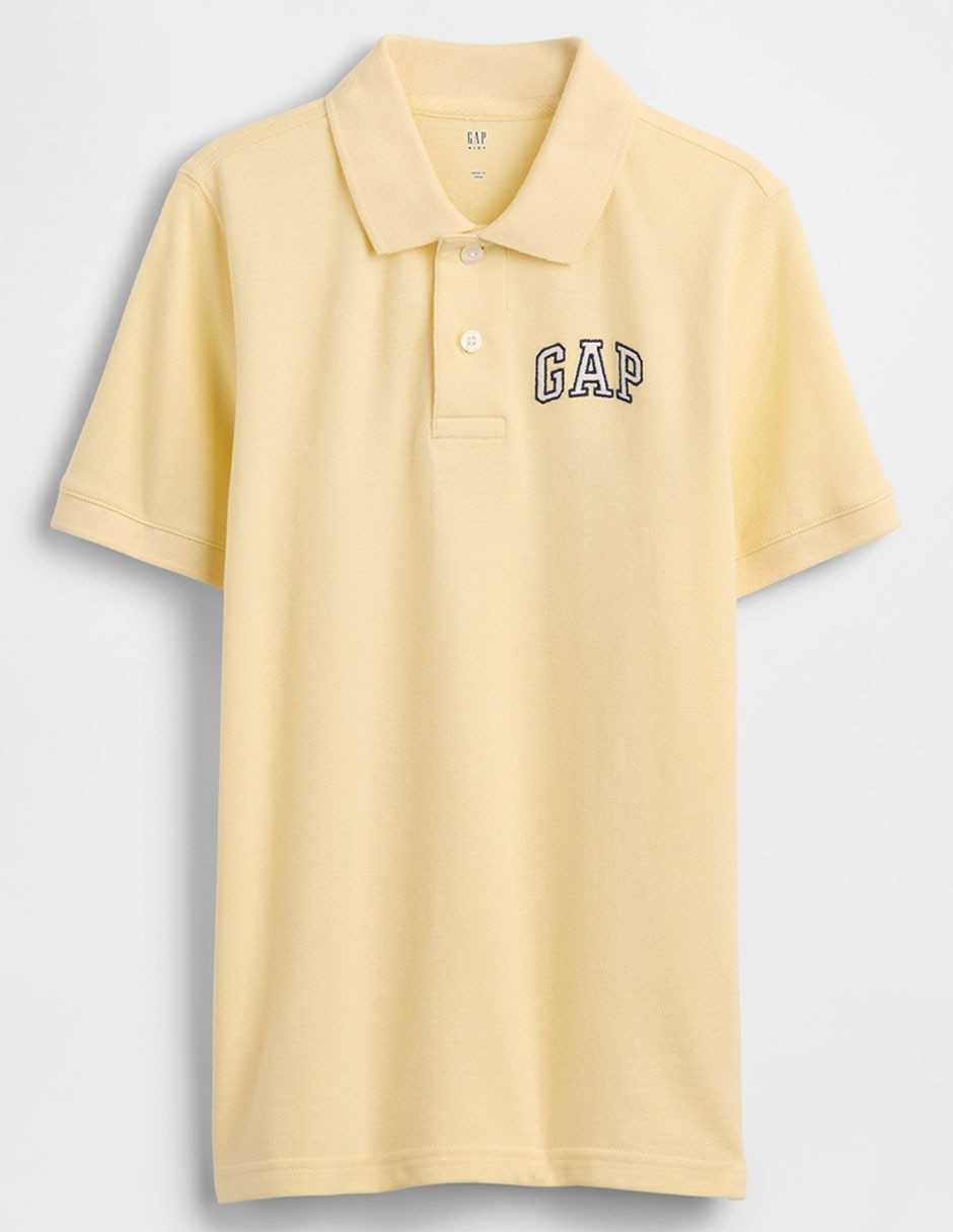 Playera tipo polo de algodón para niño Playera tipo polo de algodón para niño
