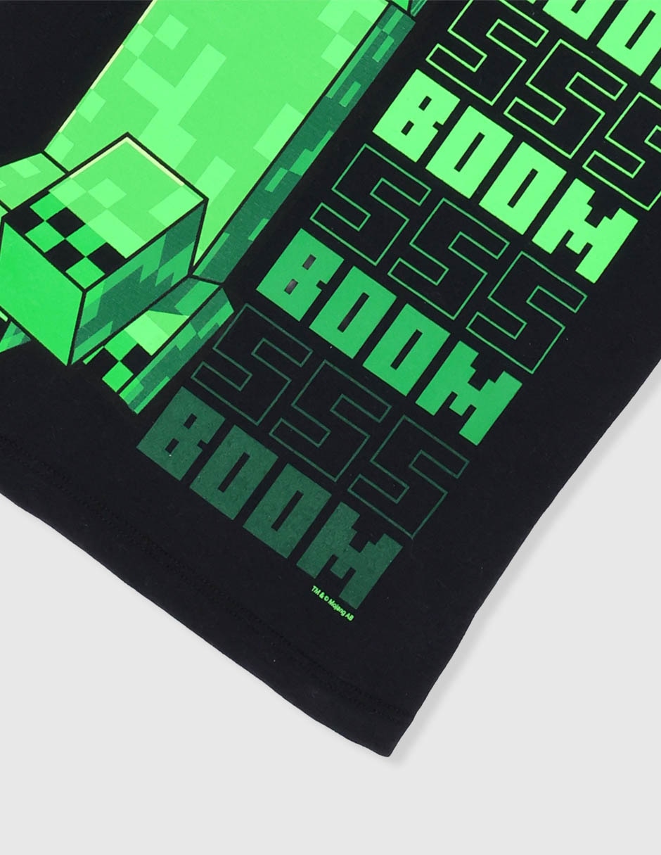 Playera minecraft manga corta para niño 4