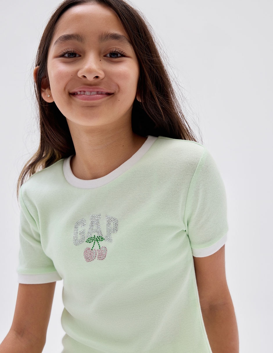 Playera manga corta para niña 4