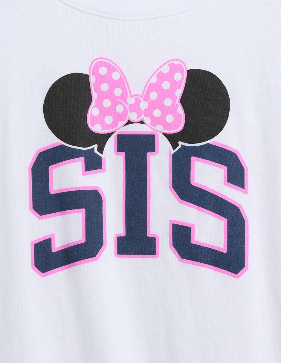 Playera Minnie Mouse manga corta para niña 2