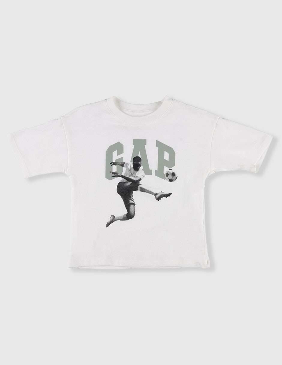 Playera fútbol manga corta para niño