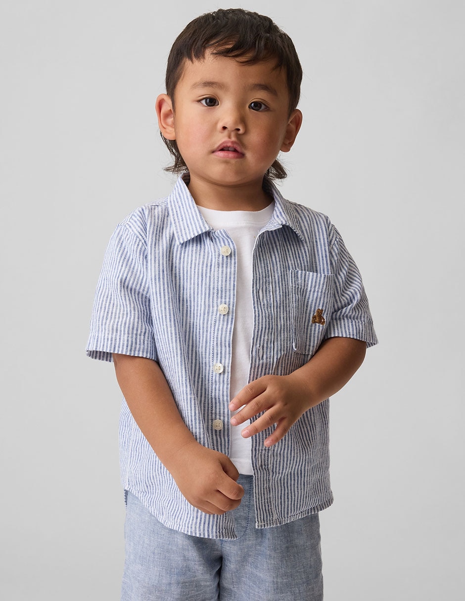Camisa casual manga al codo para niño