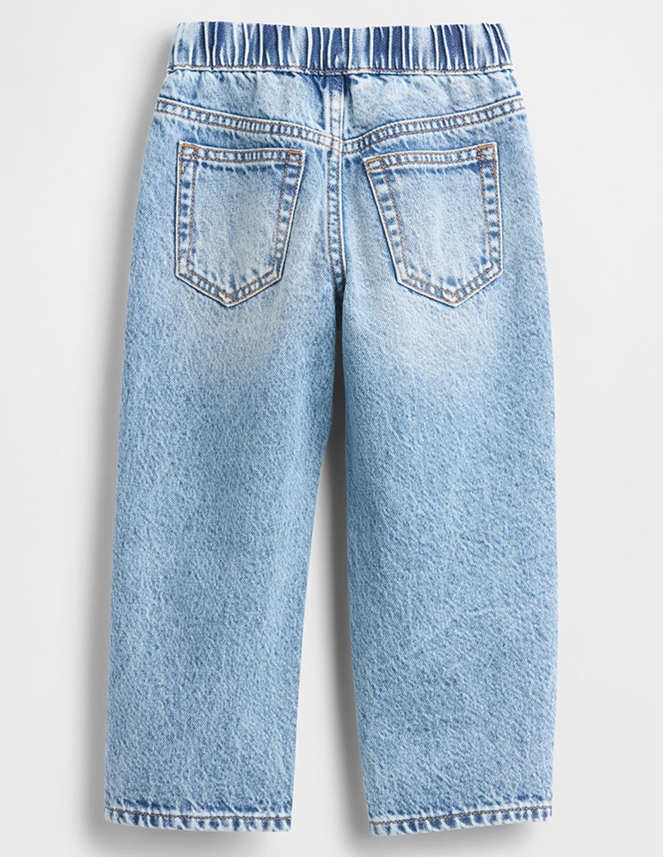 Jeans baggy lavado medio para bebé niño 2