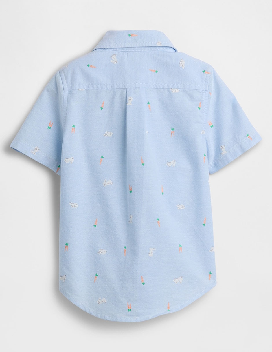 Camisa casual de algodón manga corta para niño 2