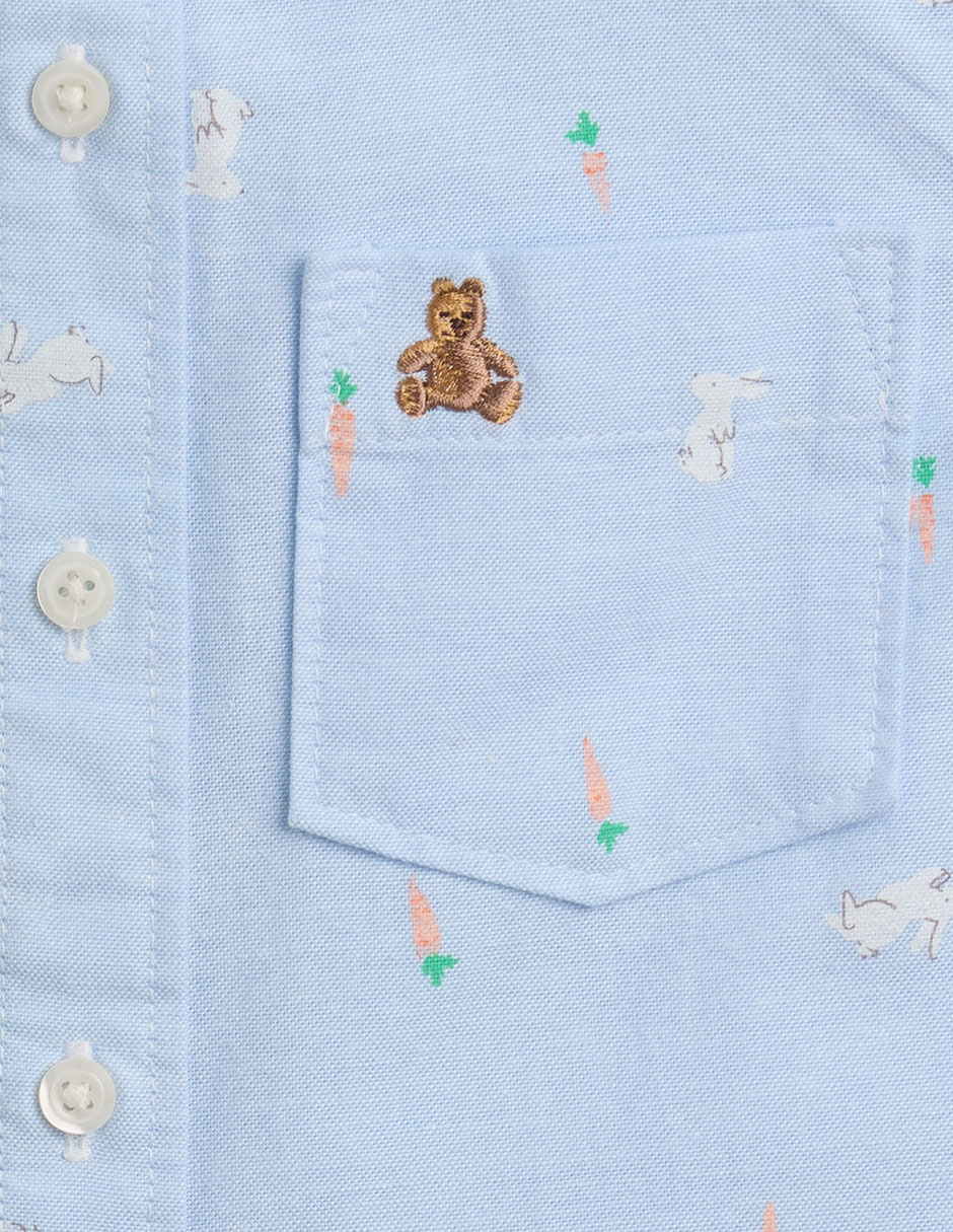 Camisa casual de algodón manga corta para niño 3