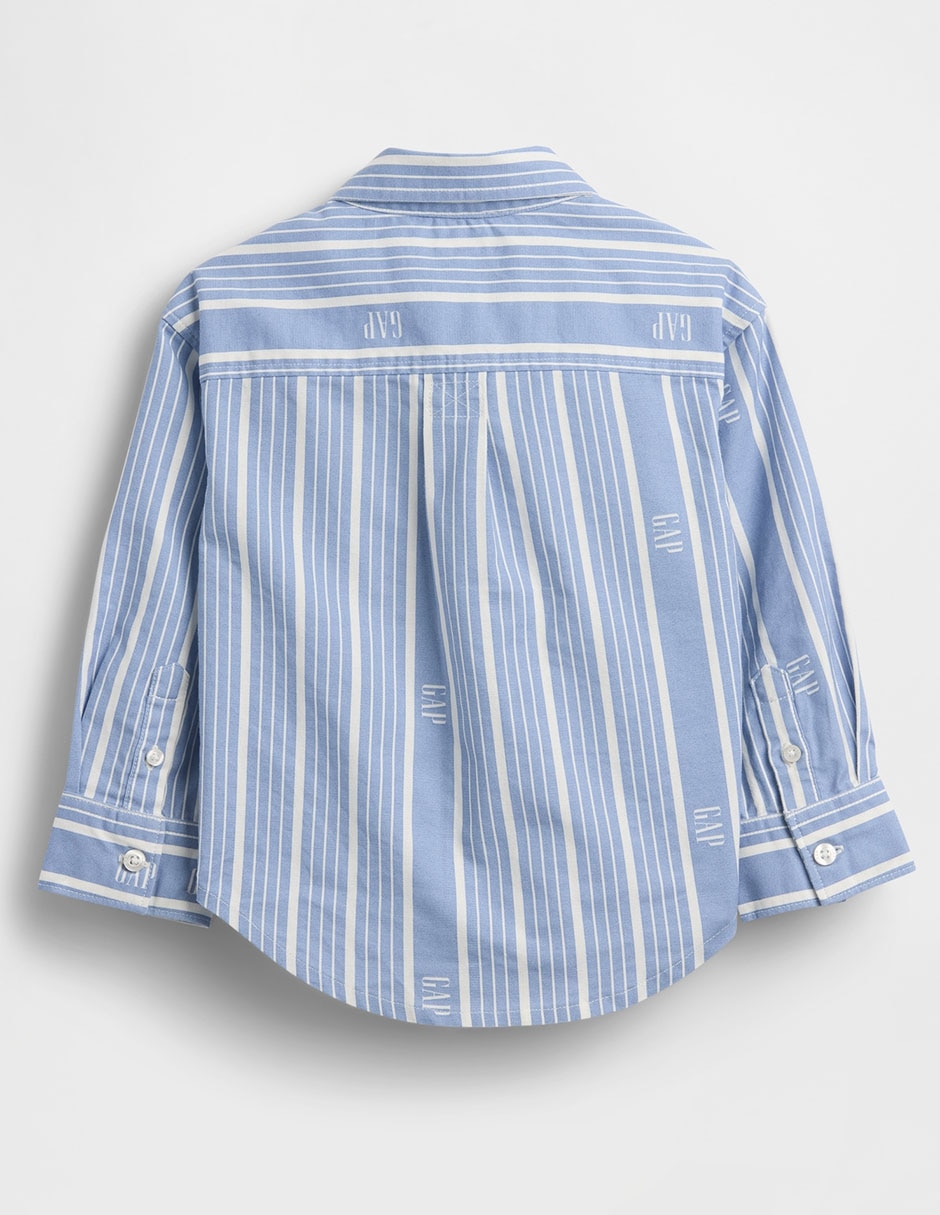 Camisa casual de algodón manga larga para bebé niño 2