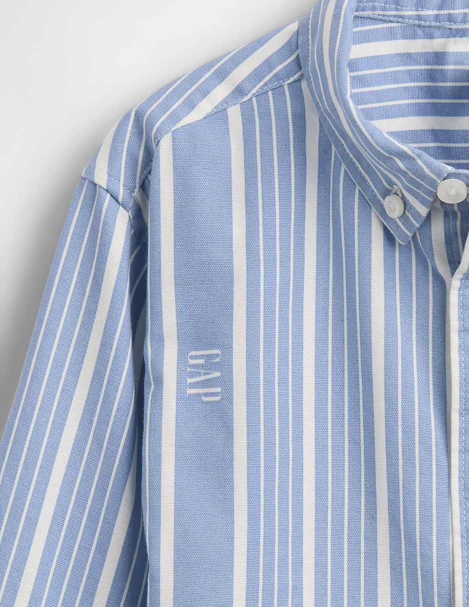 Camisa casual de algodón manga larga para bebé niño 3