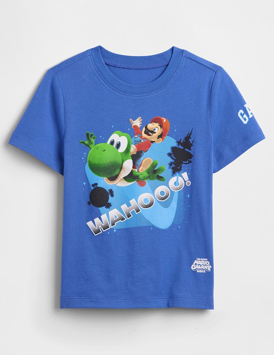 Playera Super Mario Bros manga corta para niño