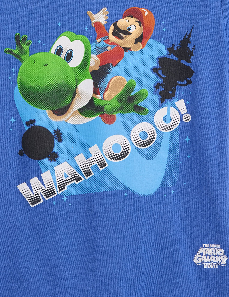 Playera Super Mario Bros manga corta para niño 3