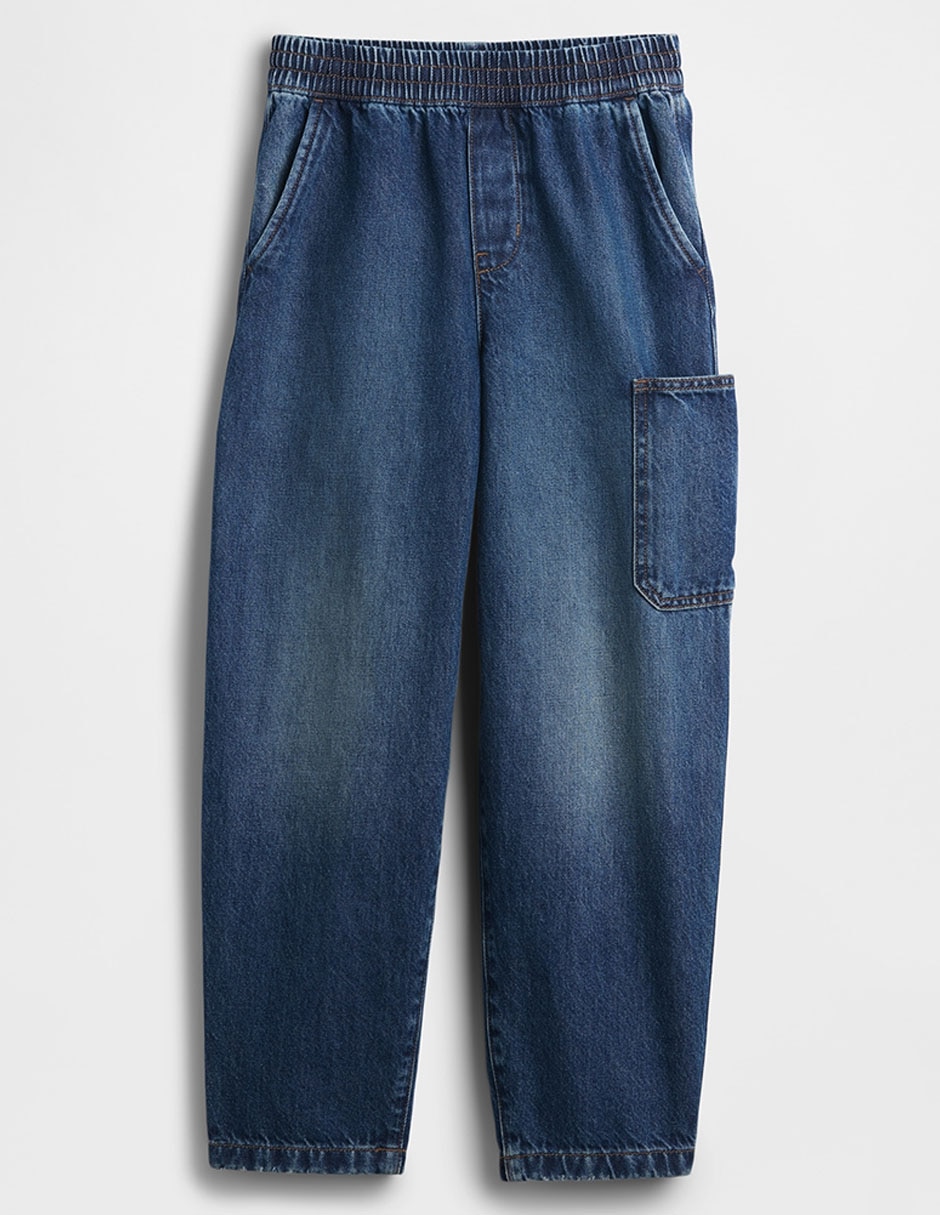 Jeans baggy lavado medio para niño 2