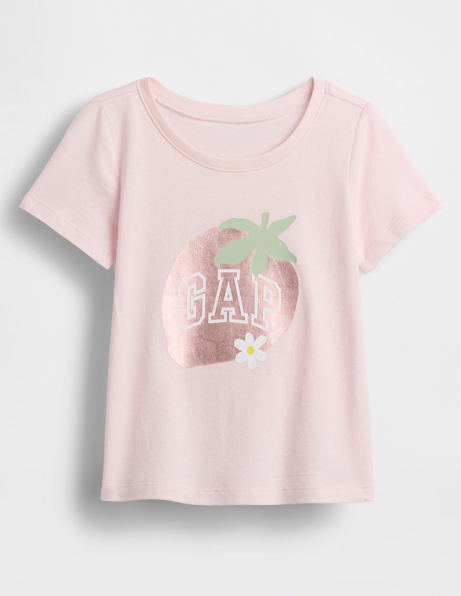 Playera manga corta para bebé niña