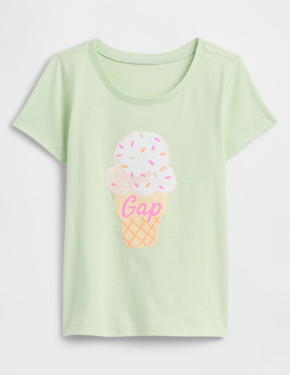 Playera manga corta para bebé niña Playera manga corta para bebé niña