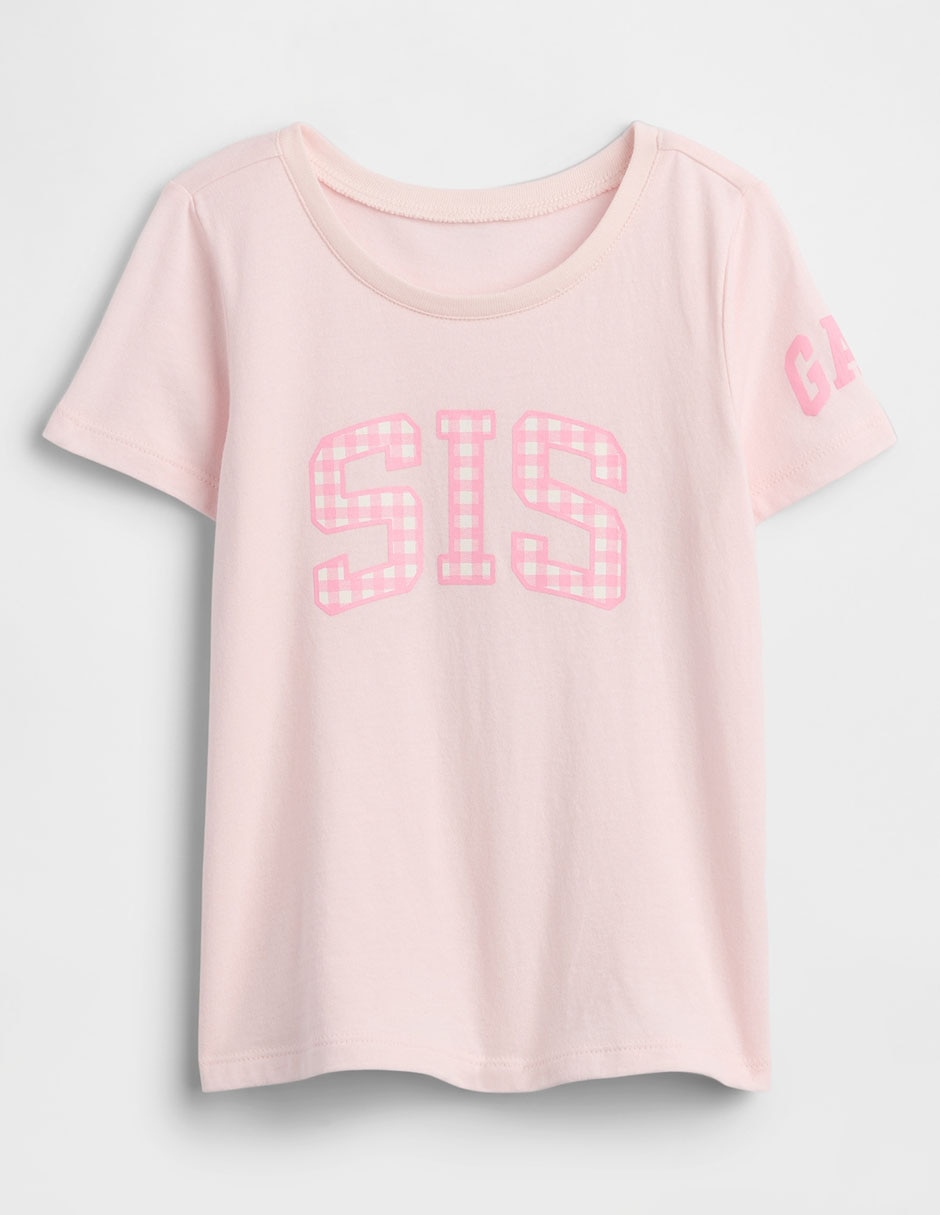 Playera manga corta para bebé niña