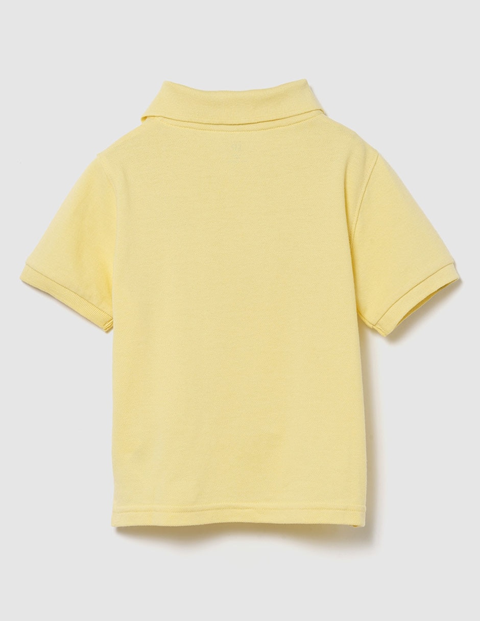 Playera tipo polo de algodón para bebé niño 2