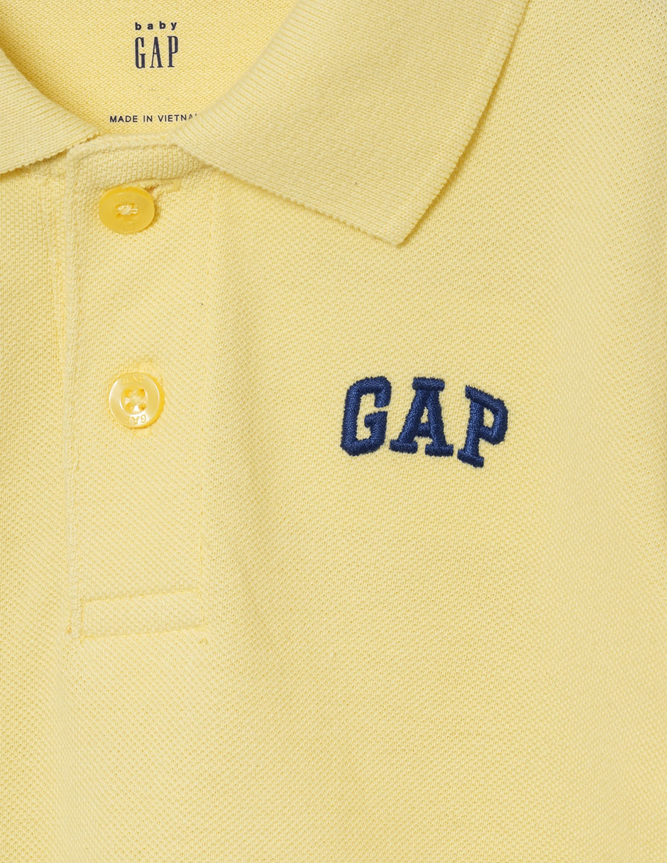 Playera tipo polo de algodón para bebé niño 3