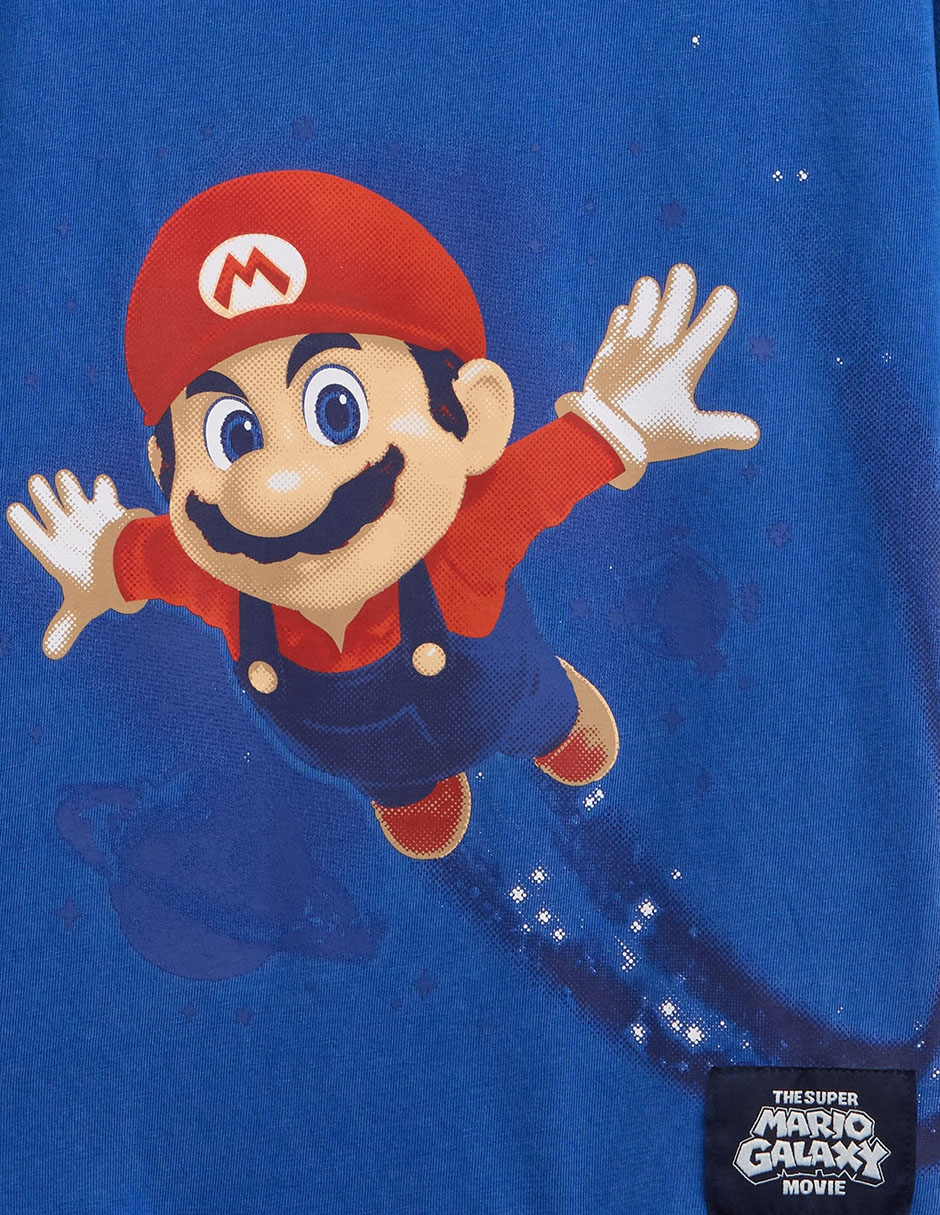 Playera Mario Bros manga al codo para niño 3