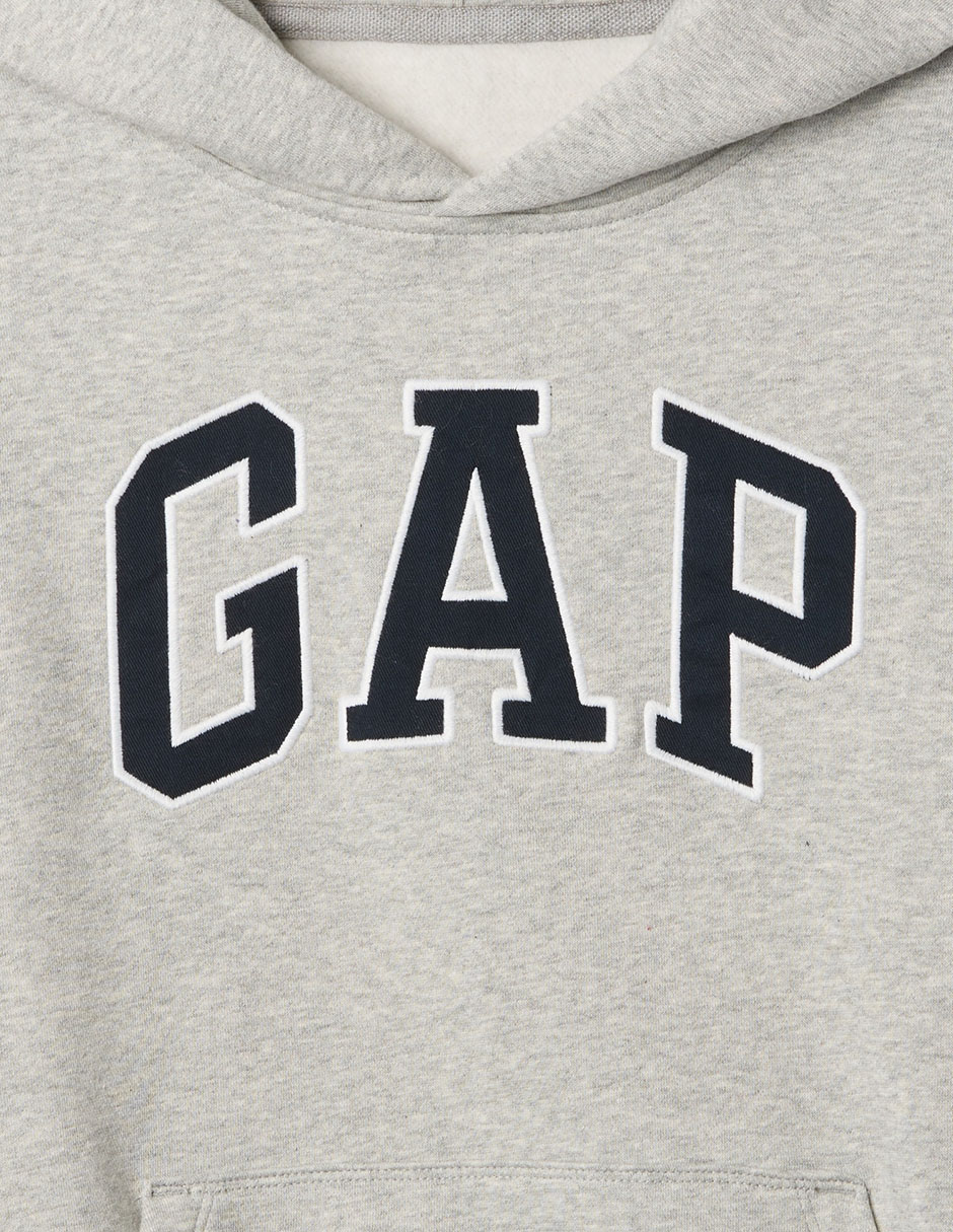 SUDADERA GAP 655257 NIÑO LOGO, G, GRIS