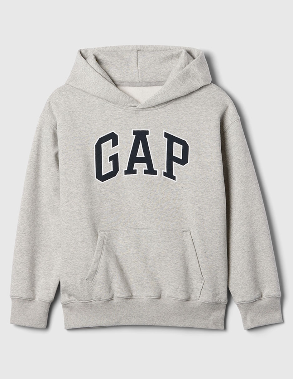 SUDADERA GAP 655257 NIÑO LOGO, G, GRIS
