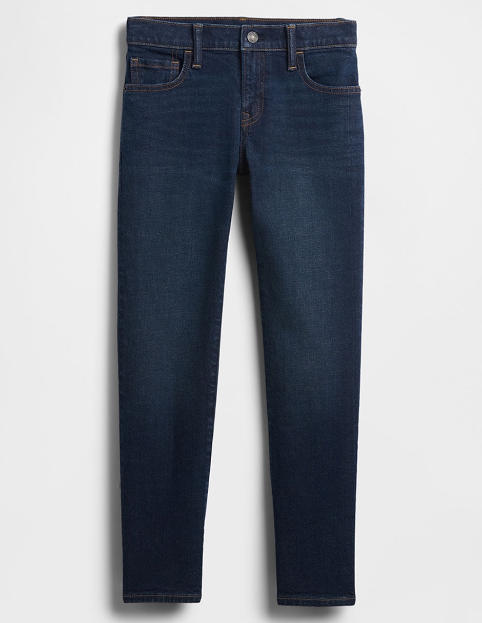Jeans slim lavado obscuro para niño 2
