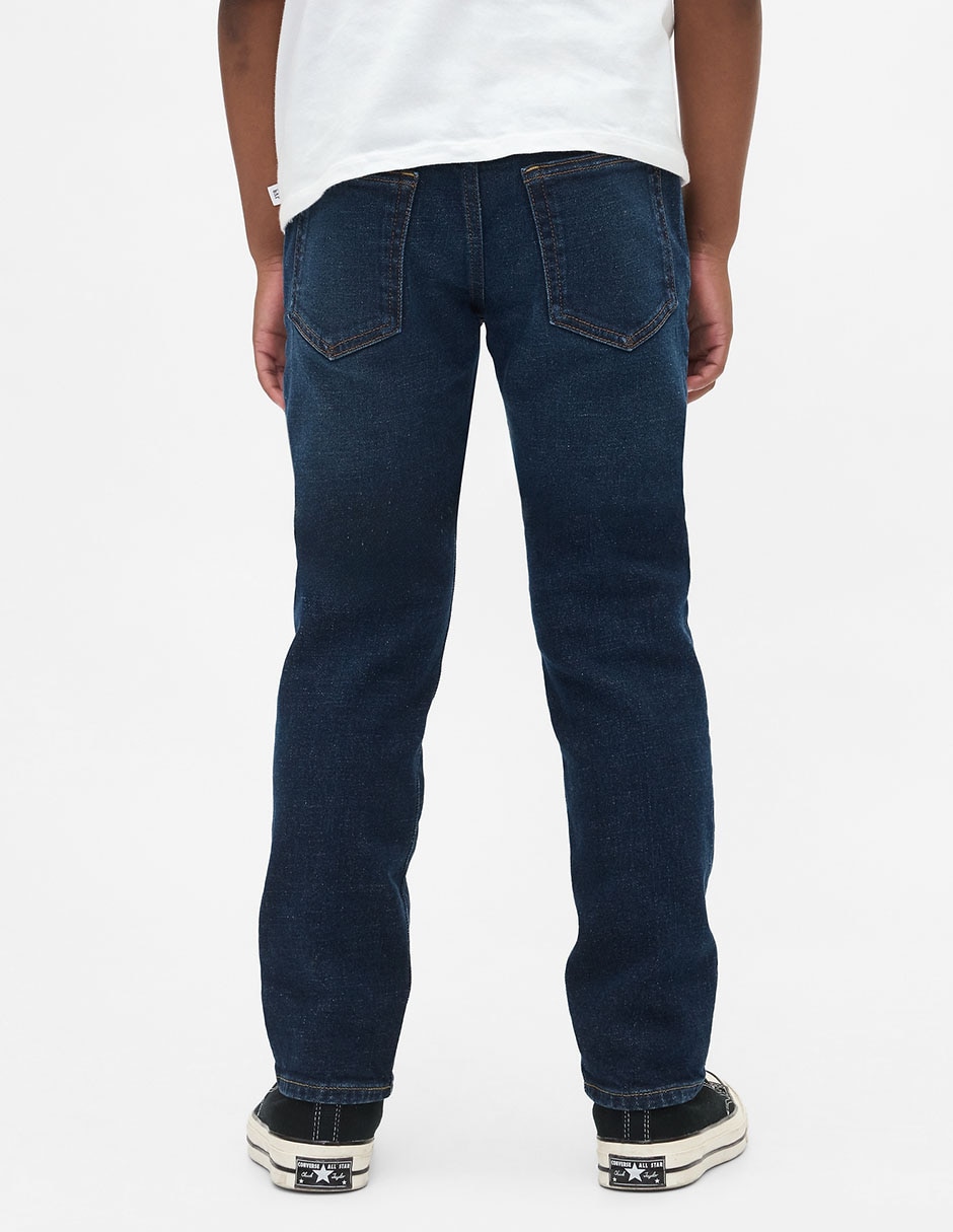 Jeans slim lavado obscuro para niño 4