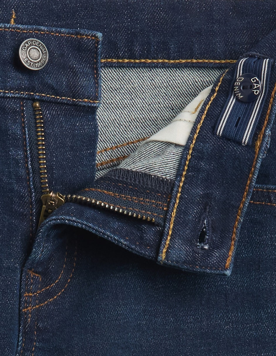 Jeans slim lavado obscuro para niño 5