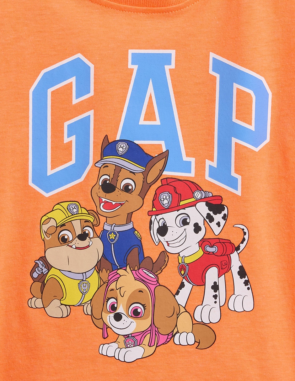 Playera Paw Patrol manga corta para niño 3