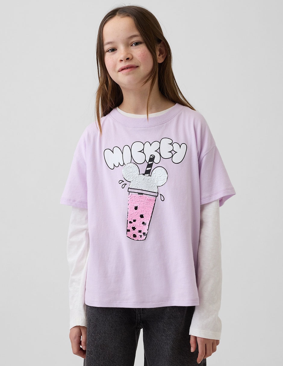 Playera manga corta para niña Playera manga corta para niña