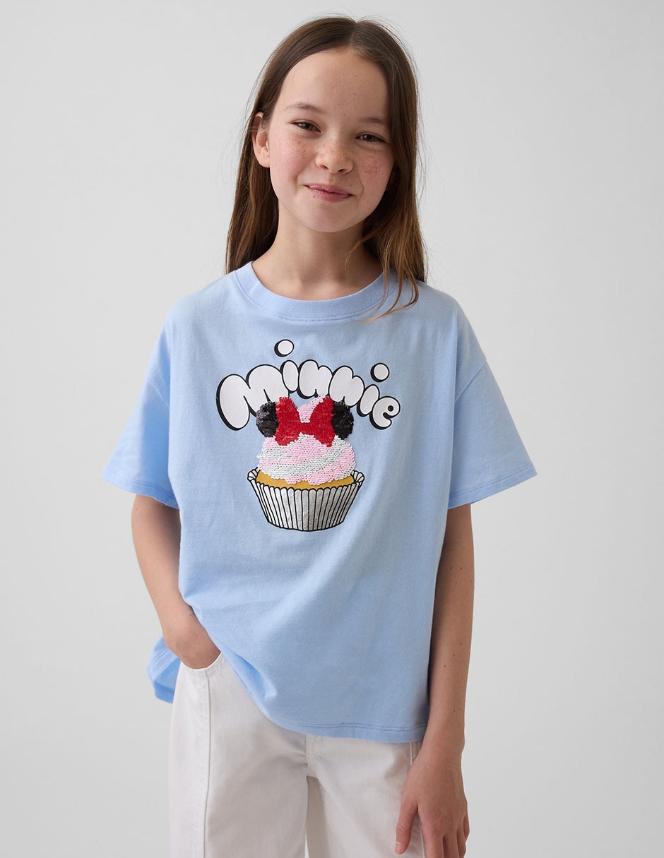 Playera manga corta para niña