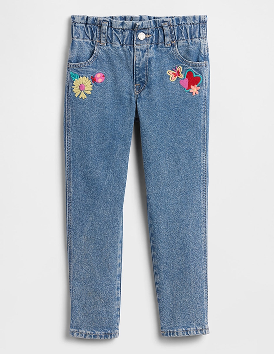 Jeans slim lavado claro para niña Jeans slim lavado claro para niña