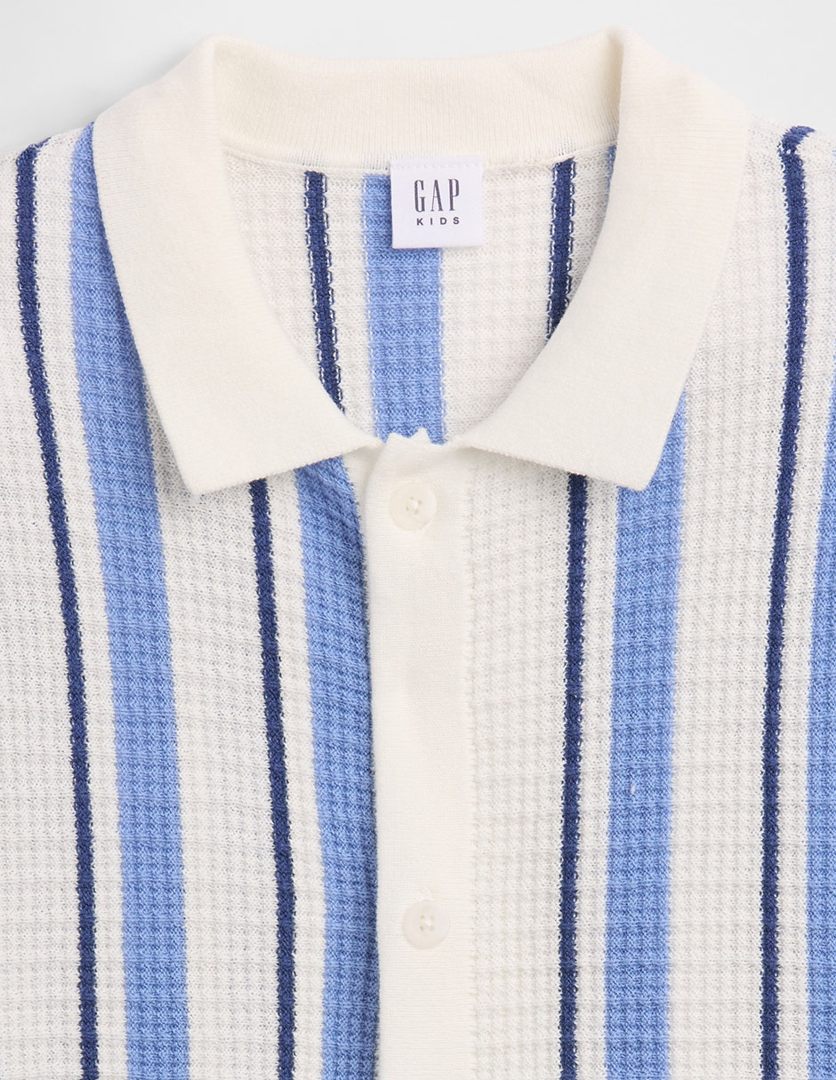 Playera tipo polo de algodón para niño 3