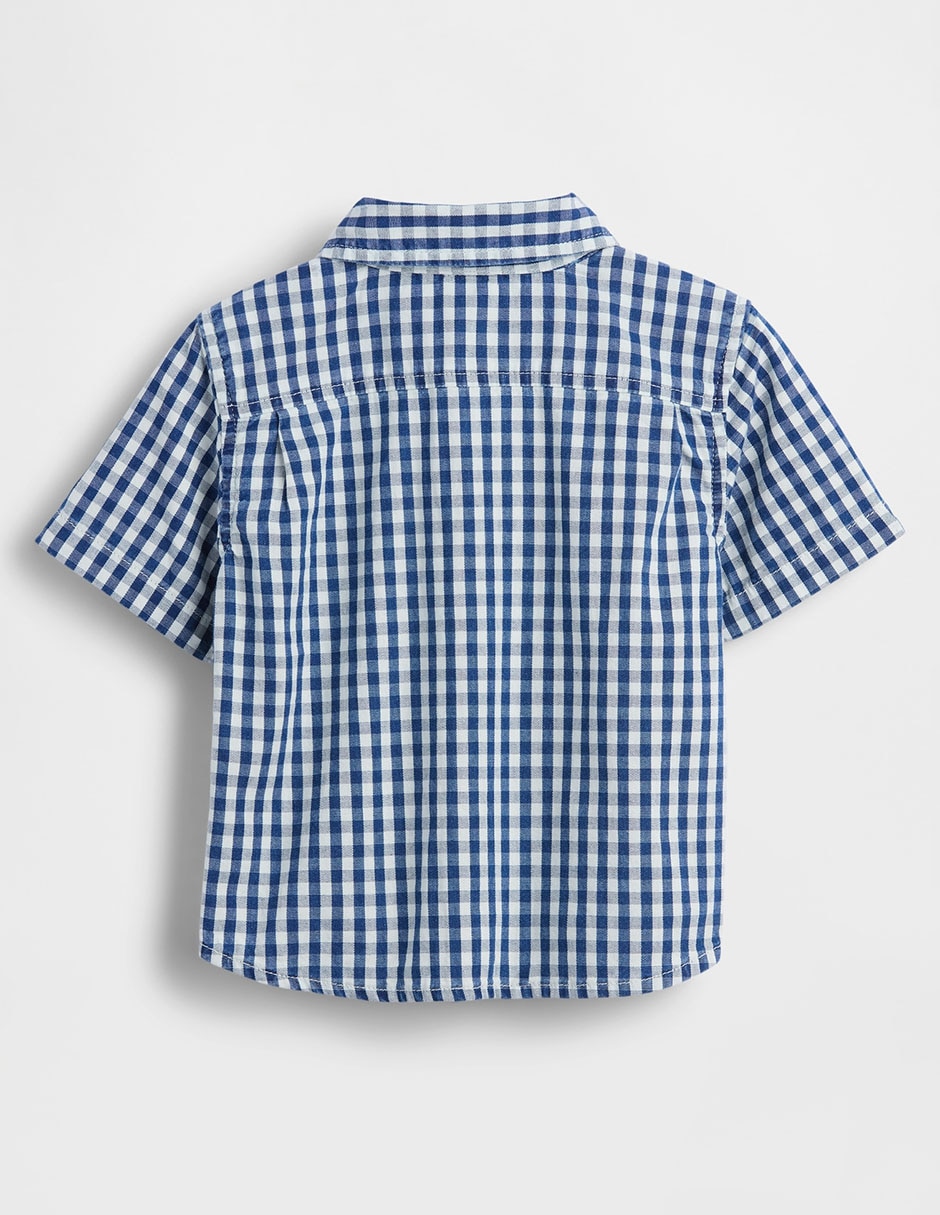 Camisa casual de algodón manga corta para bebé niño 3