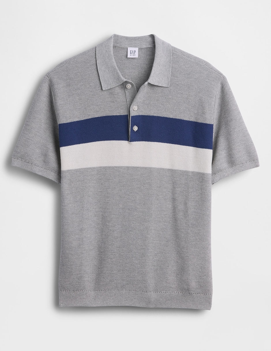 Playera tipo polo de algodón para niño 2