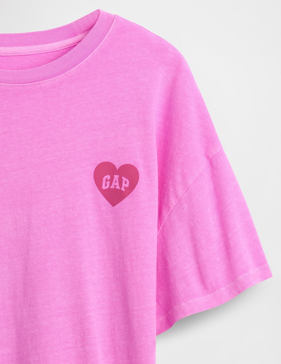 Playera manga corta para niña