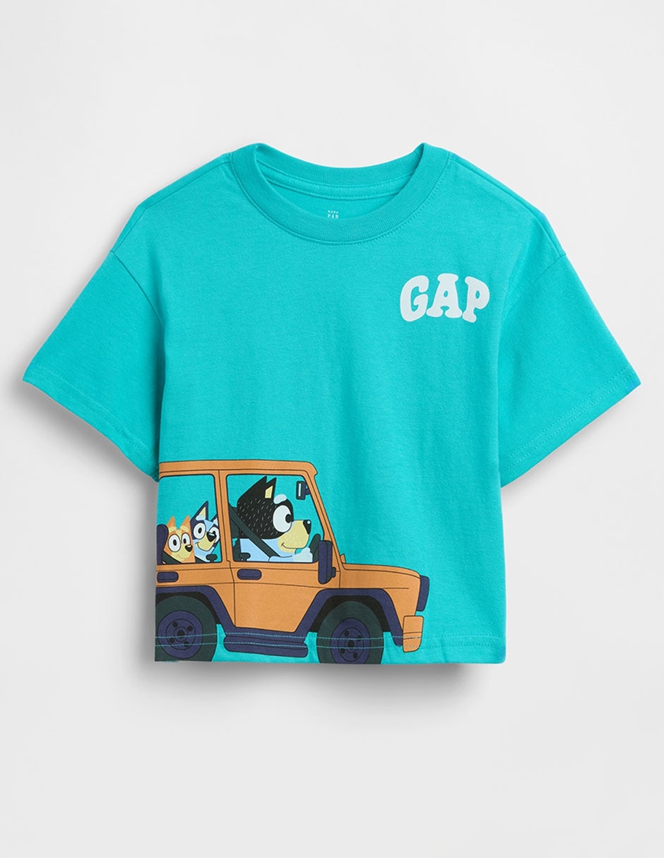 Playera Bluey manga corta para niño Playera Bluey manga corta para niño