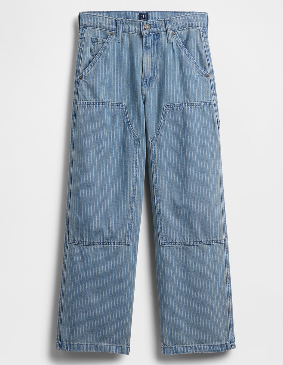 Jeans baggy lavado medio para niño 2