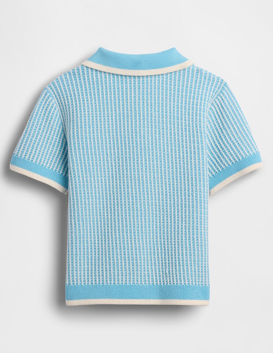 Playera tipo polo de algodón para niño 3