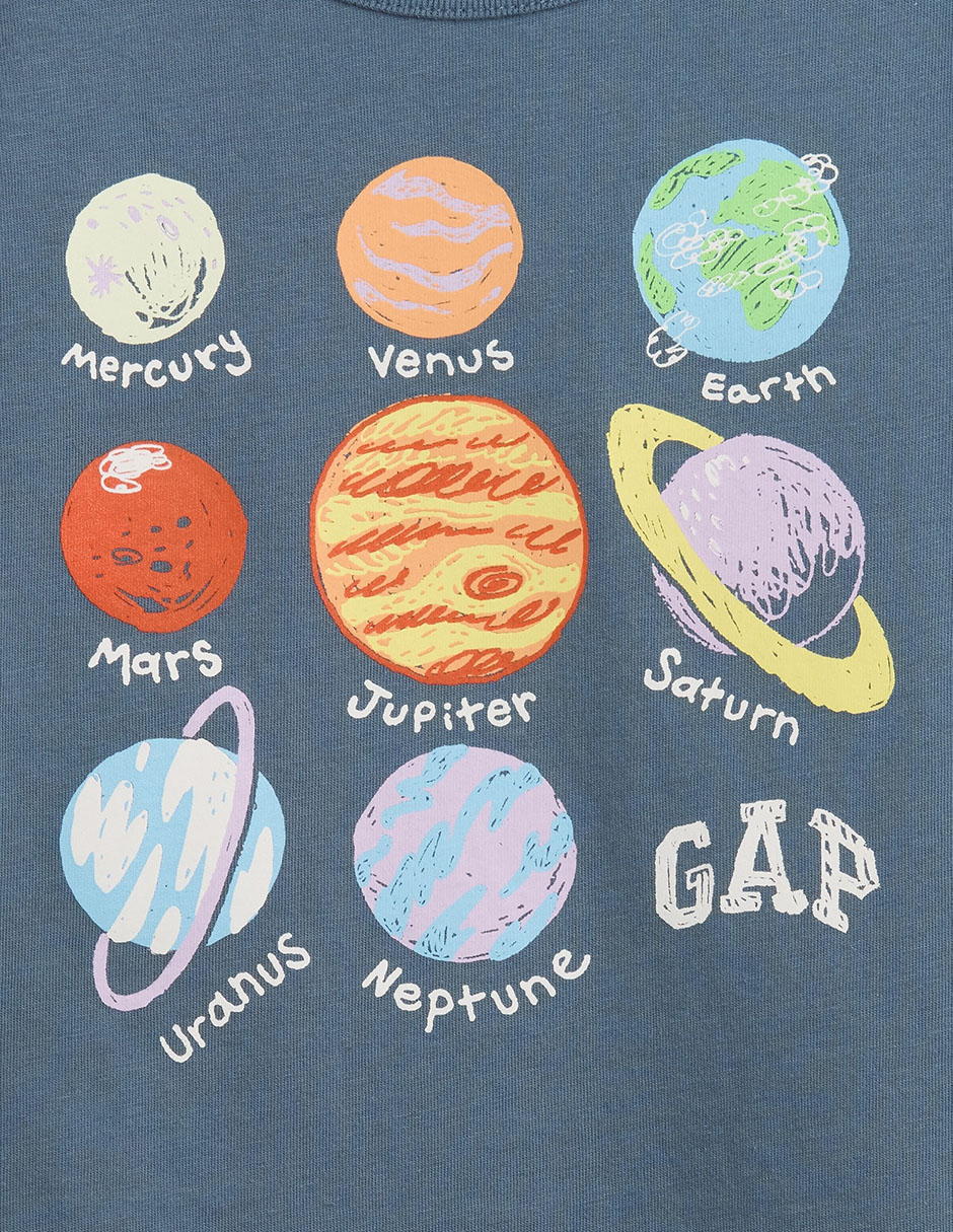PLAYERA GAP 877, 4T AÑOS, GRIS OBSCURO