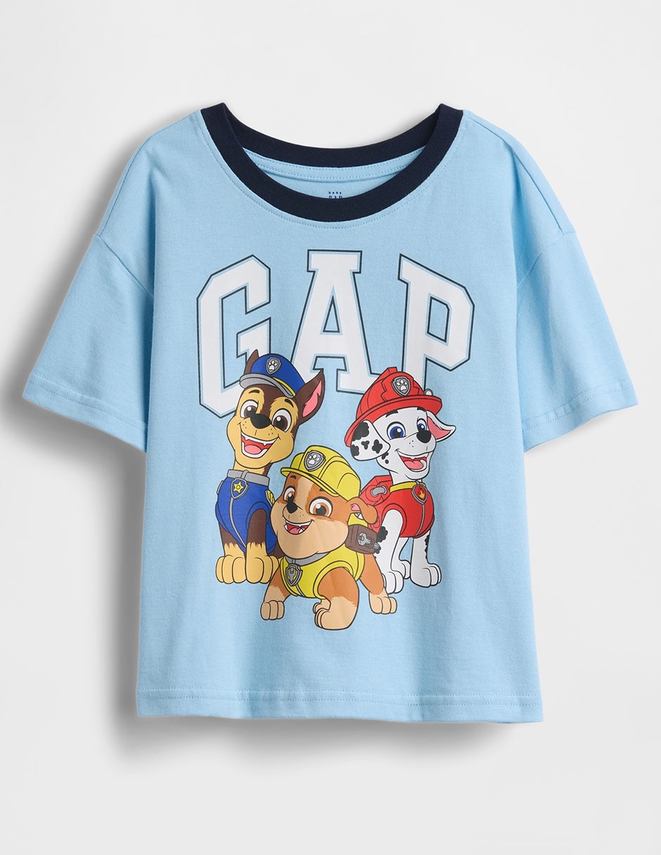 Playera Marshall, Rubble y Chase Nickelodeon Jr manga corta para niño