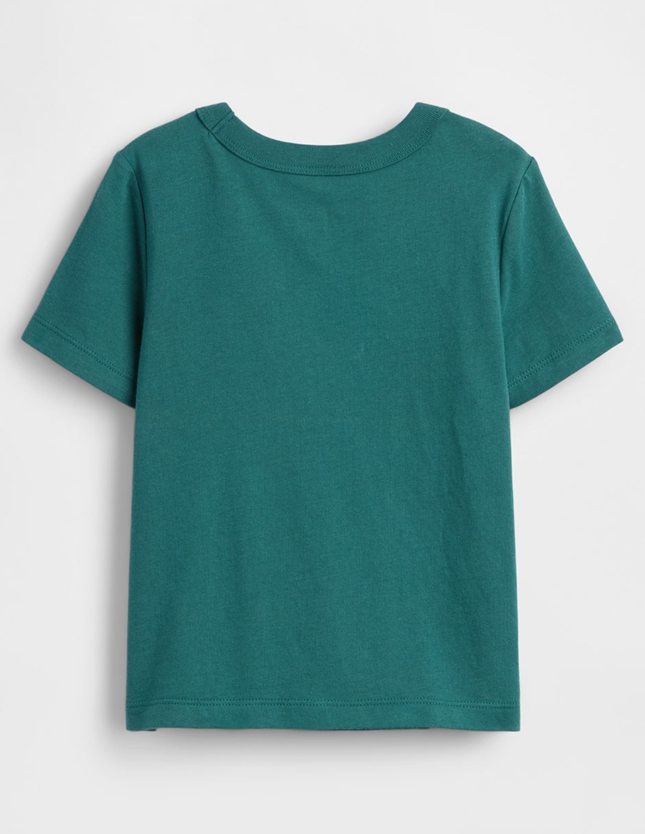 PLAYERA GAP 87, 3T AÑOS, VERDE OBSCURO