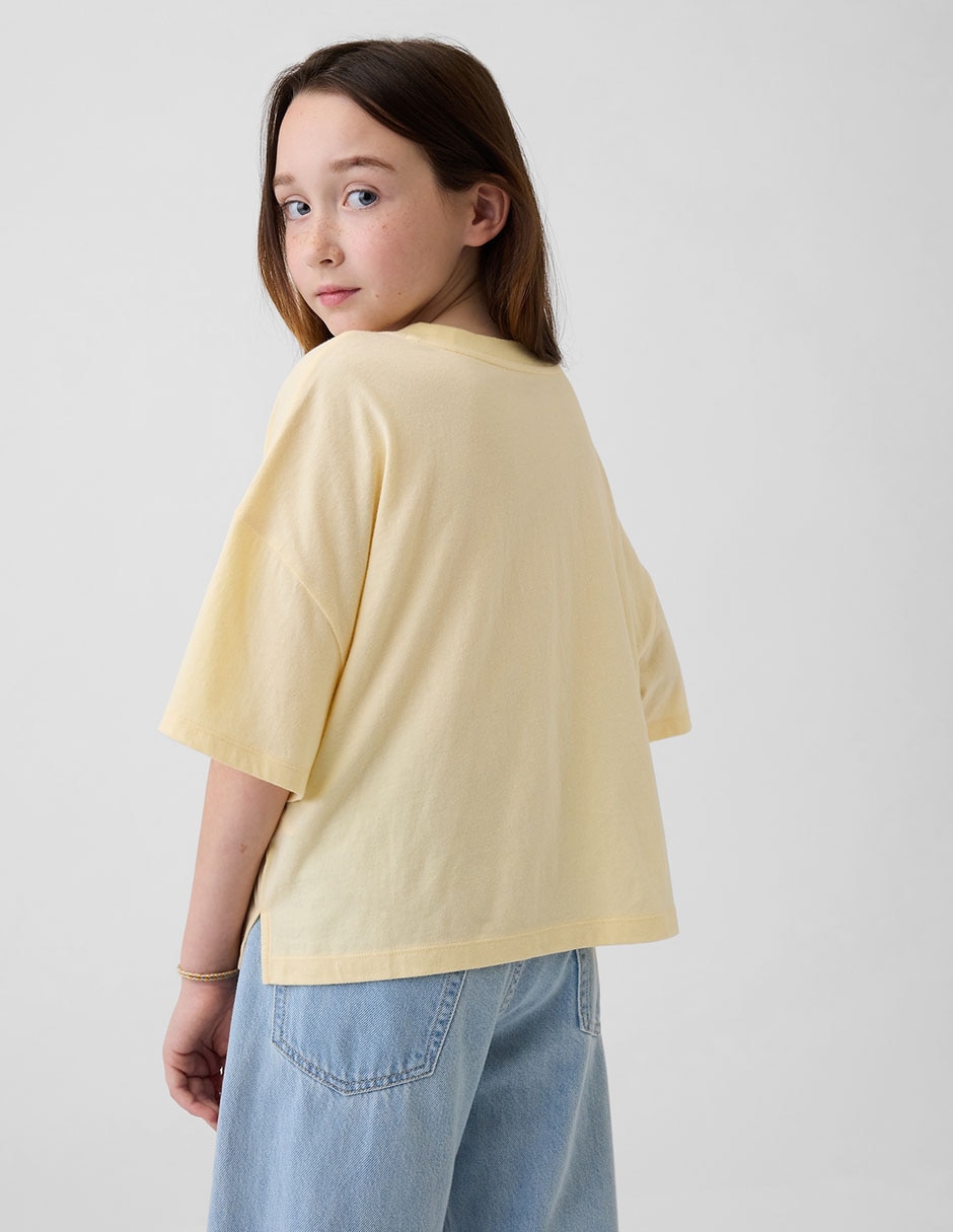 PLAYERA GAP 880157 NIÑA, CH, AMARILLO