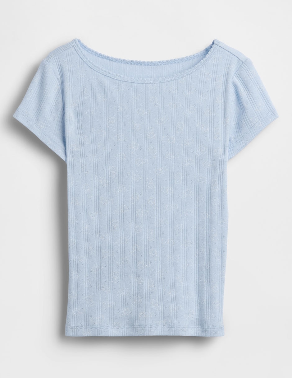 PLAYERA GAP 880201 NIÑA REG, G, AZUL CL