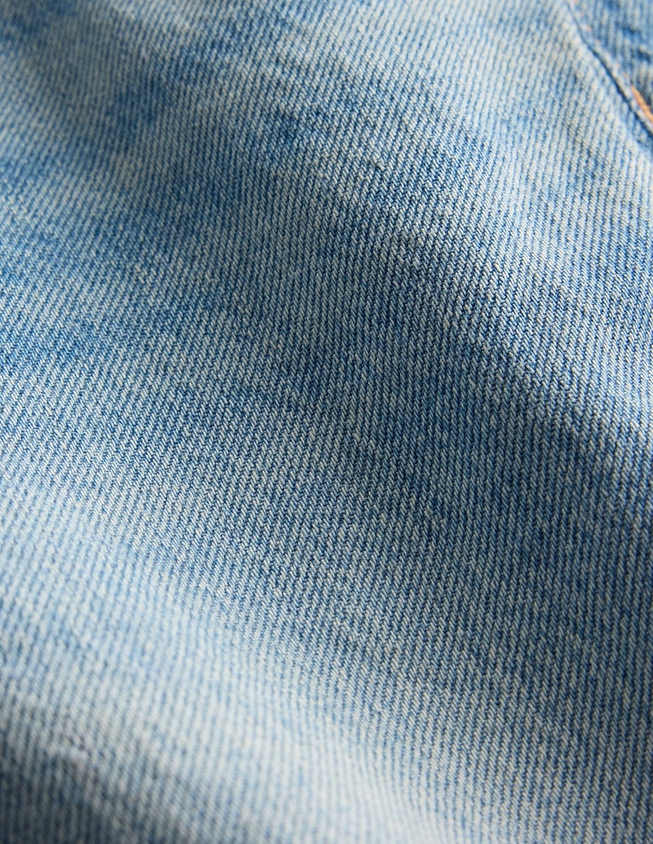 Jeans wide leg lavado medio para niña 6